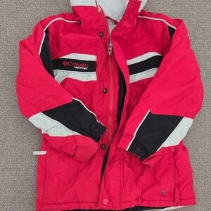 Columbia Red and Black Puffer Jacket for Winter